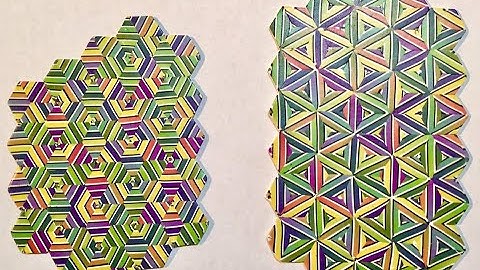 Part 3 of 3 Polymer Clay Hexagon and Triangle Pattern