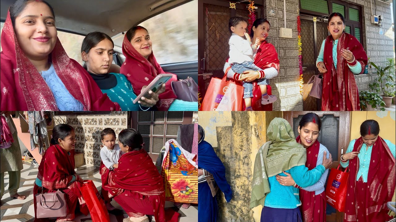 आज बहुत समय बाद मायके जाना हुआ 😔#twins #himachal #village 