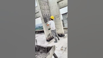 Concrete Plastering Process: How a Worker Efficiently Applies Mortar on Walls