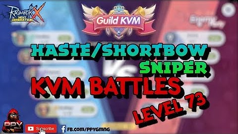 Haste/Shortbow Sniper KVM battles || Level 73 || EP2