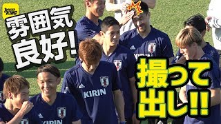 ケイスケ・ホンダがデコピン!? 合宿2日目も雰囲気良好！@千葉・秋津 2018.05.22