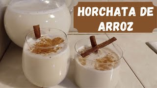 COMO HACER AGUA DE HORCHATA DE ARROZ 🍶 | RECETA FÁCIL Y NATURAL PASO A PASO