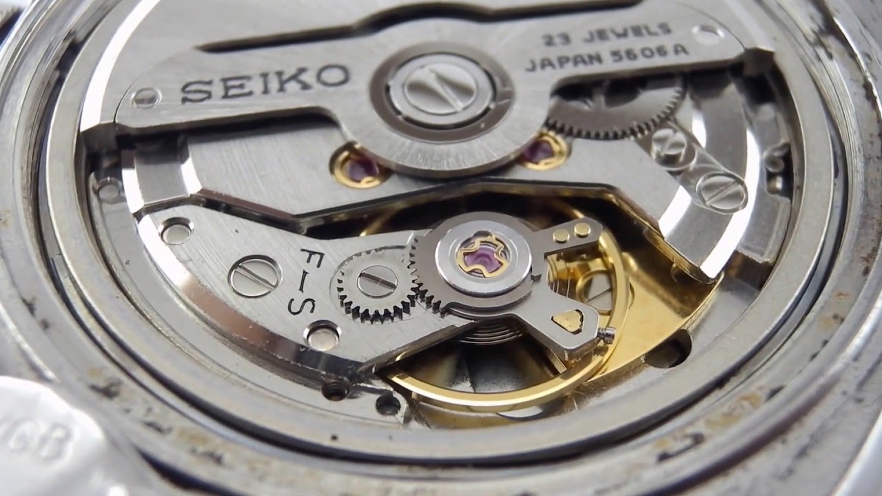 Seiko Automatic LM 23 Jewels movement  running. - YouTube