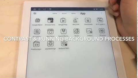Contrast adjustment and Background running function on Likebook Mimas