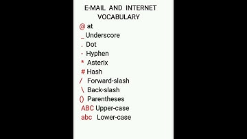 E-Mail and Internet Vocabulary #study #education #Englishlesson #shorts #ytshorts #viralvideos