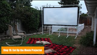 Watching a film under the stars adds magical element to movie night.
it's easy and affordable create your own outdoor screen using pvc
pipes. once you s...