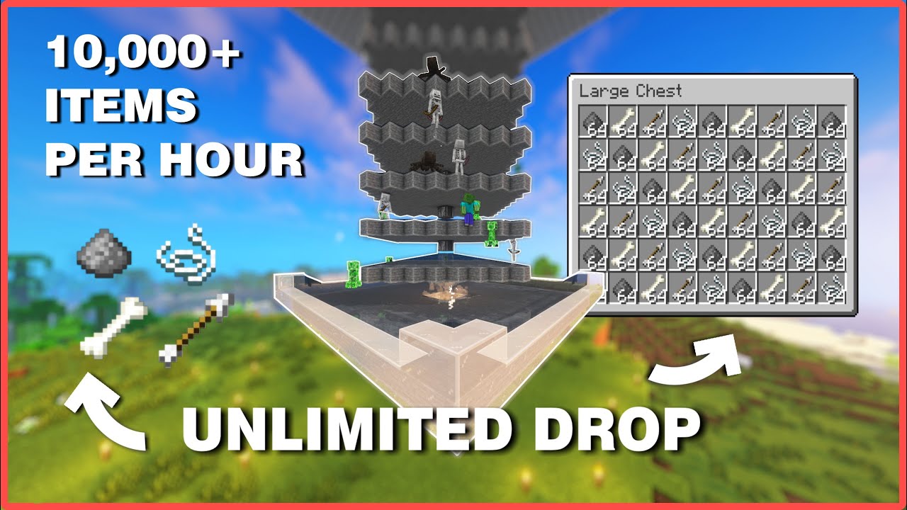 All Mob Farm Minecraft 1.21 - ULTIMATE 10,000 + ITEMS PER HOUR - EASY ...