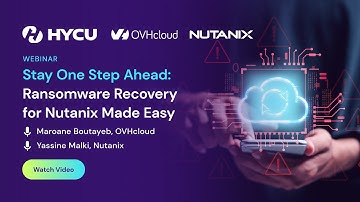 Stay One Step Ahead: Ransomware Recovery for Nutanix Made Easy