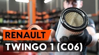 Kuinka vaihtaa ilmansuodatin RENAULT TWINGO 1 (C06) -merkkiseen autoon [AUTODOC -OHJEVIDEO]