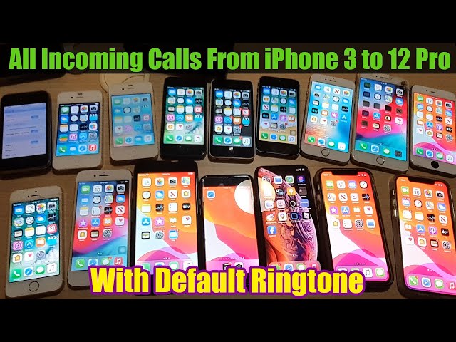 See all the incoming call from iPhone 3 to iPhone 12 Pro - Default Ringtone class=