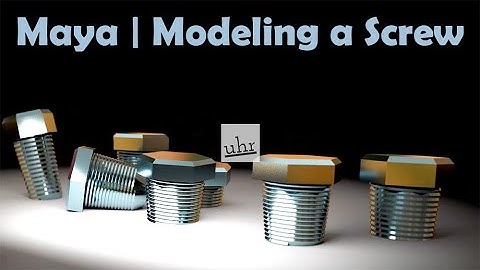 Maya: Modeling a Screw in 4 Minutes