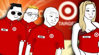 WOJAK DOOMER WAGE SLAVES IN A RETAIL STORE (TARGET EMPLOYEE) Resimi