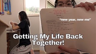 GETTING MY LIFE BACK TOGETHER FOR 2024: new year’s resolutions, prepping for school