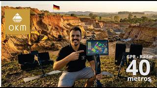 OKM Gepard GPR Radar de Solo 40Mts Ouro Garimpo Alemão