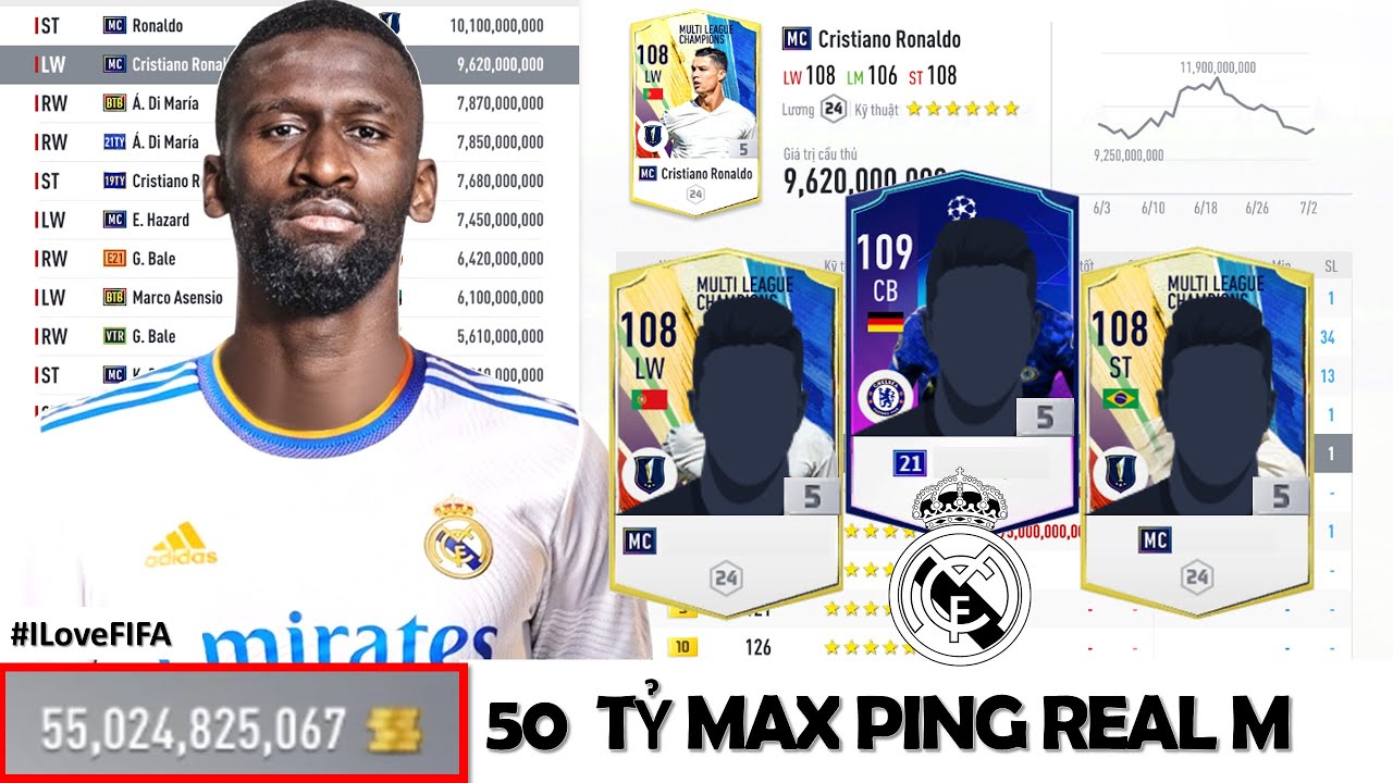 50 TỶ BP Đây Là Đội Hình / Là Team Color REAL MADRID Khủng Nhất FO4: RONALDO, KAKA, BALE, RUDIGER