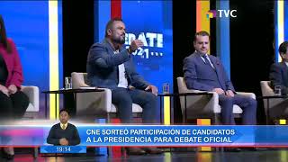 CNE sorteó participación de candidatos a la presidencia para debate oficial