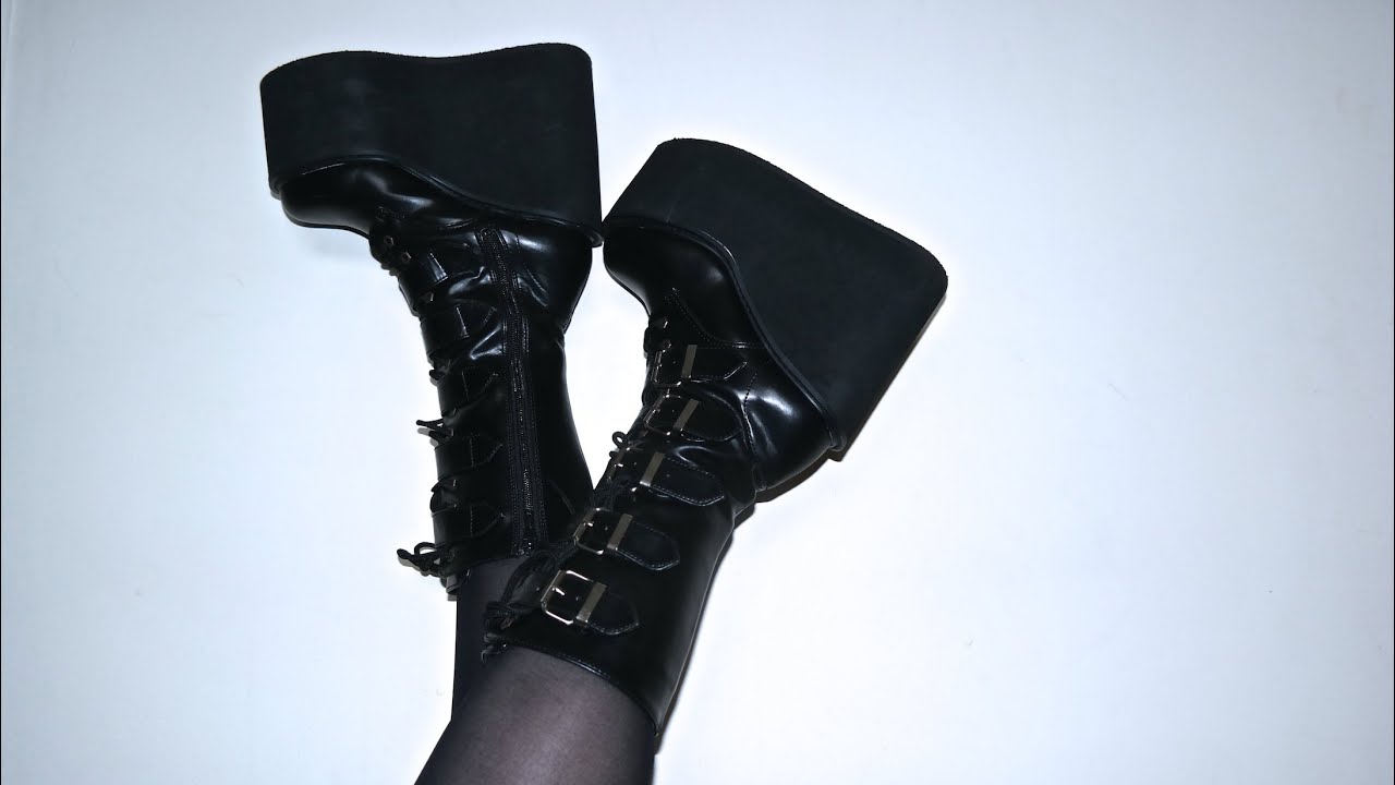 DEMONIA SWING 220 BOOTS ♡ UNBOXING AND REVIEW YouTube