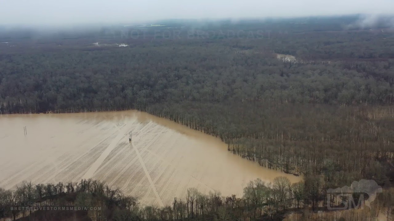 2112020 Bentonia, Ms Flooding causes river to expand 65x normal width