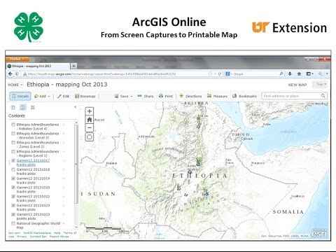 Making Printable Maps from ArcGIS Online