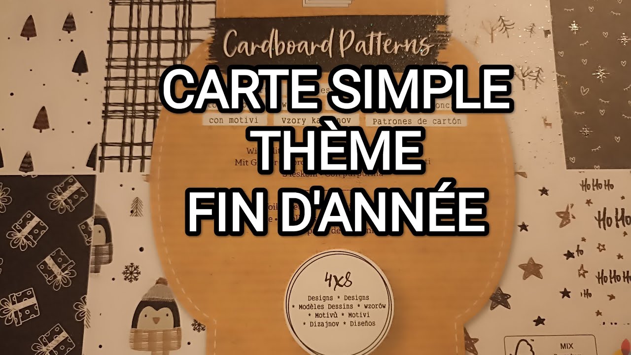 TRIANGLE  INVERSÉ pour une carte thème Noël 🌲et bonne année