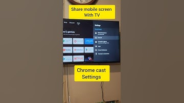 Share mobile screen with TV, Chrome cast settings #settings #tvsettings #tv