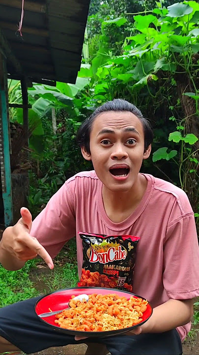 Makan Boncabe Makaroni Level 15 Pedas 🌶 #comedy