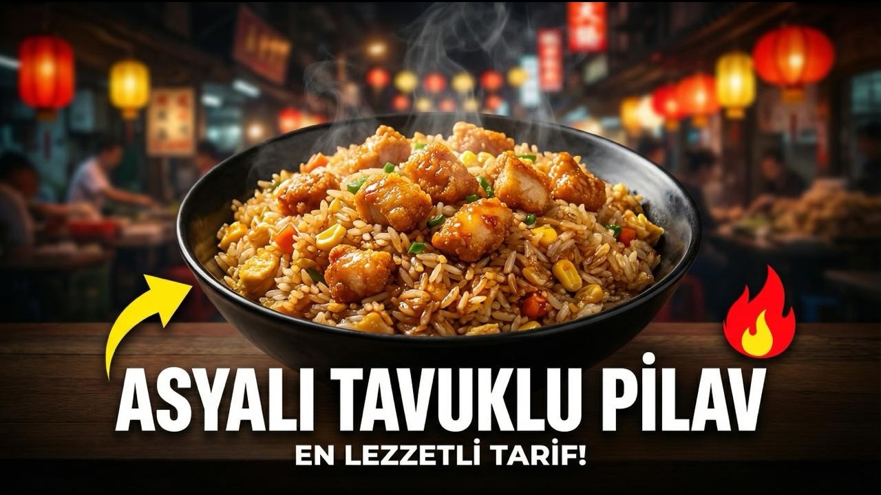 Asya usulü tavuklu pilav! Рис с курицей в азиатском стиле! Asian-Style Chicken Fried Rice!