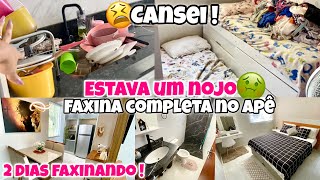 CANSEI ! 3 DIAS SEM LIMPAR CASA 🤮 | ESTAVA UM NOJOO 🤢 | DEI UMA LIMPEZA GERAL NO APÊ!