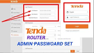 Tenda Router Admin Passwords Setup