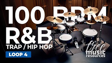 R&B Drum Loop – 100 BPM | Smooth & Soulful Groove for Producers – Loop 4