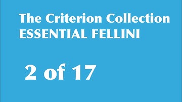 (2 of 17) ESSENTIAL FELLINI (The Criterion Collection): VARIETY LIGHTS
