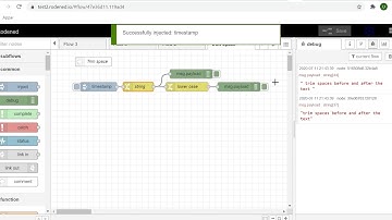 Trim spaces before and after a text string with jsonata