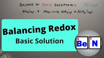 Balancing a Redox Equation in Basic Solution