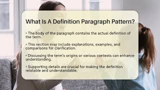 What Is A Definition Paragraph Pattern? - The Language Library