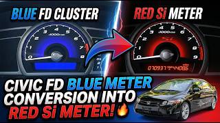 HONDA CIVIC FD METER CONVERSION INTO Si