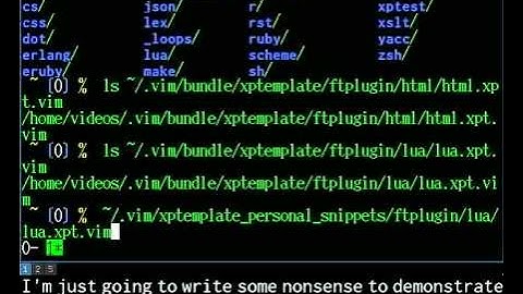 xptemplate 2: configuring and first snippet
