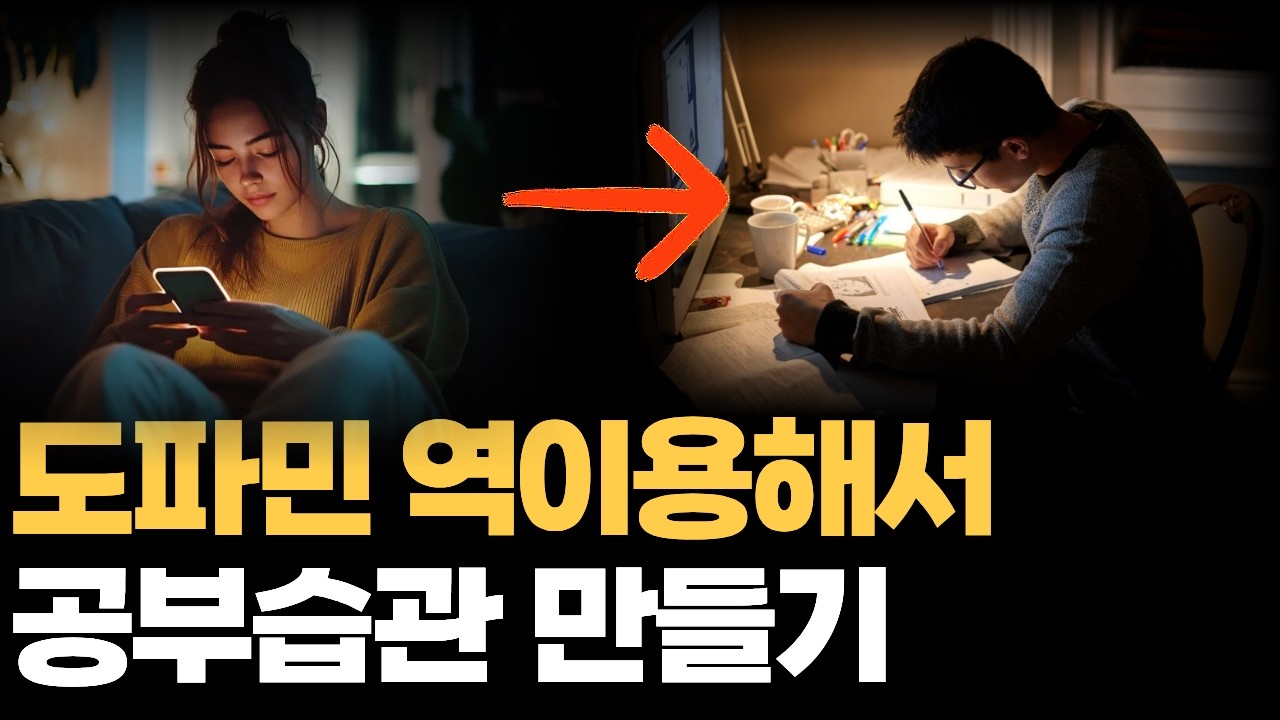 도파민 중독 이용한 공부 습관 만드는 법
