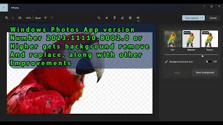 Windows photo App get new features  background remove and replace screenshot 4