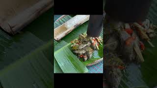 Fish Cooking in Bamboo cambodiafood food cooking