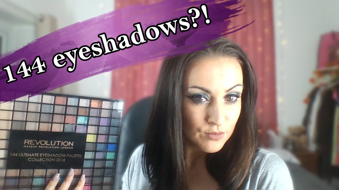 Makeup Revolution 144 eyeshadow palette look | Leila Land
