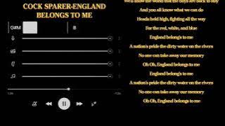 COCK SPARRER - ENGLAND BELONGS TO ME (CHORD AND LYRICS)