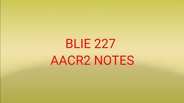 BLIE 227 AACR2 NOTES || ignou blie 227 notes