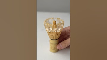How to use a new matcha whisk 🍵 #matchawhisk #matcha #howtomakematcha