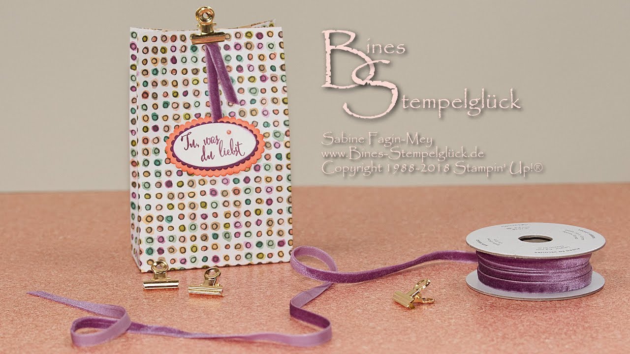 Geschenktüte Designerpapier Geteilte Leidenschaft - Stampin' Up!