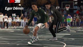 NBA 2K26 - Egor Dёmin vs. Ryan Rollins | Blacktop