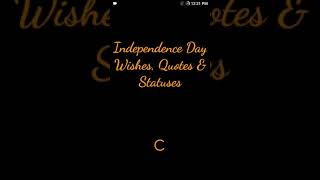 How to use Independence Day 2019: Wishes, Quotes & Status Android Application screenshot 1