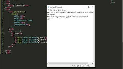 TUTORIAL : Membuat Website Biodata Diri (HTML + CSS) PART : 2