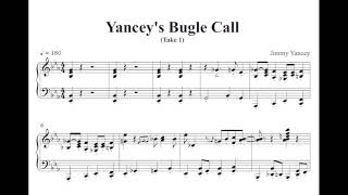 Jimmy Yancey, Yancey's Bugle Call (Take 1) score