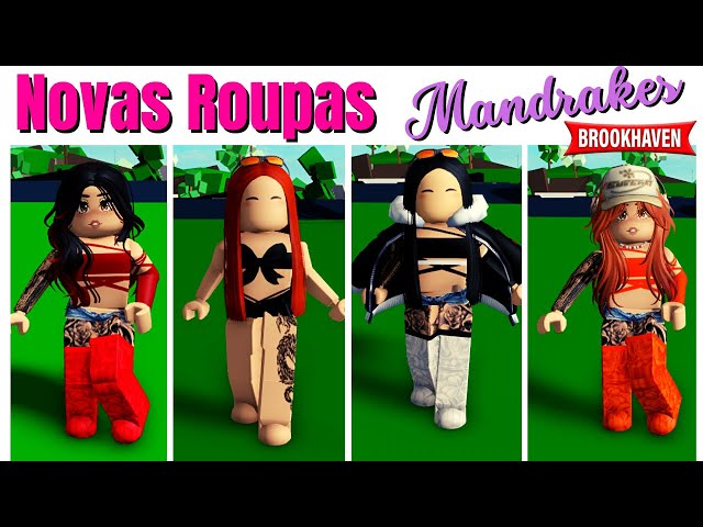 NOVOS CODIGOS de ROUPAS MANDRAKES para USAR no BROOKHAVEN RP 