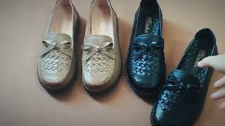 Fashion Leather Loafers Soft Women's Casual Shoes EK321 screenshot 4